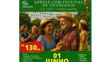 ARRAIÁ COM FESTIVAL DE CHURRASCO